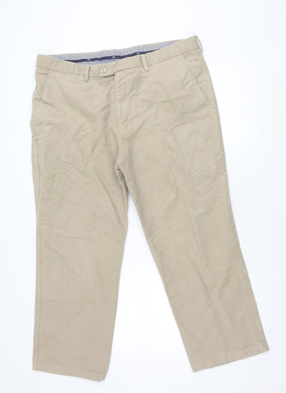 Hot!Mess Men’s Beige Chino Trousers XS Straight Leg Casual