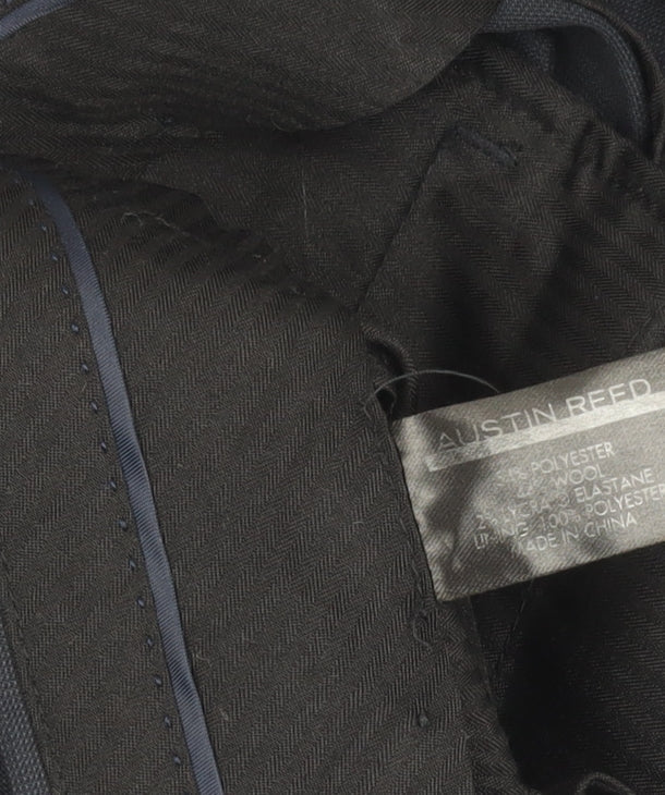 Austin Reed Men’s Black 36S Dress Pants Wool Blend Trousers