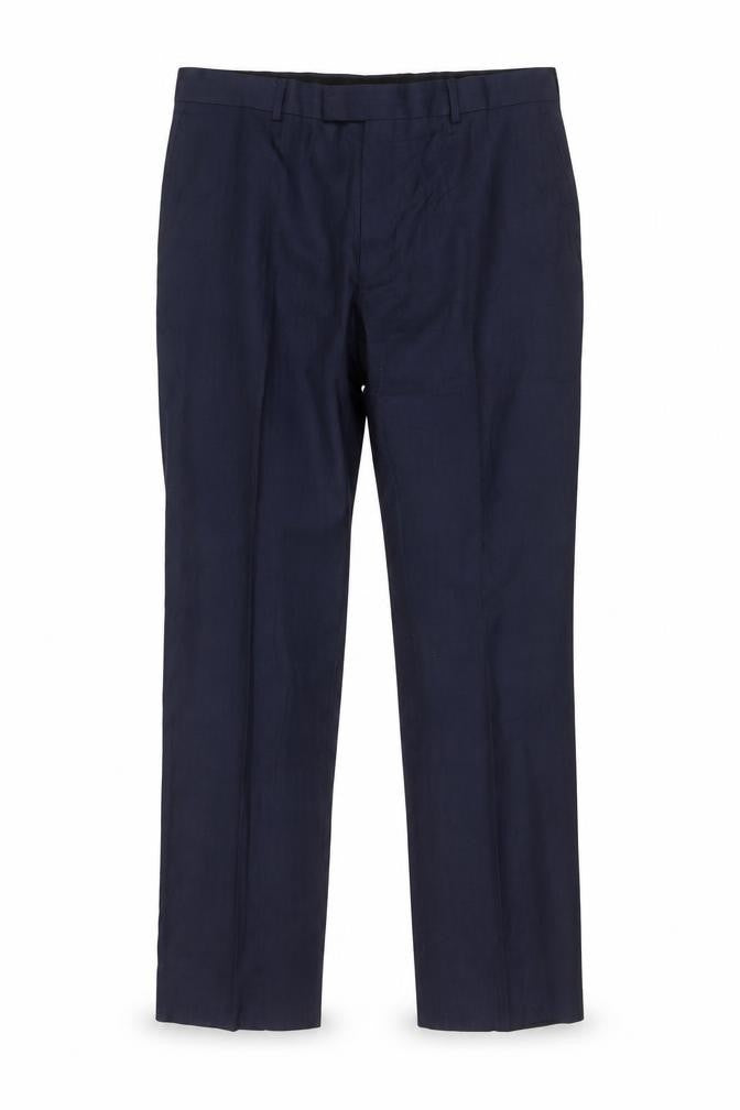 Mens UK Size 36S Jaeger Regular Fit Dress Pants Blue Trousers