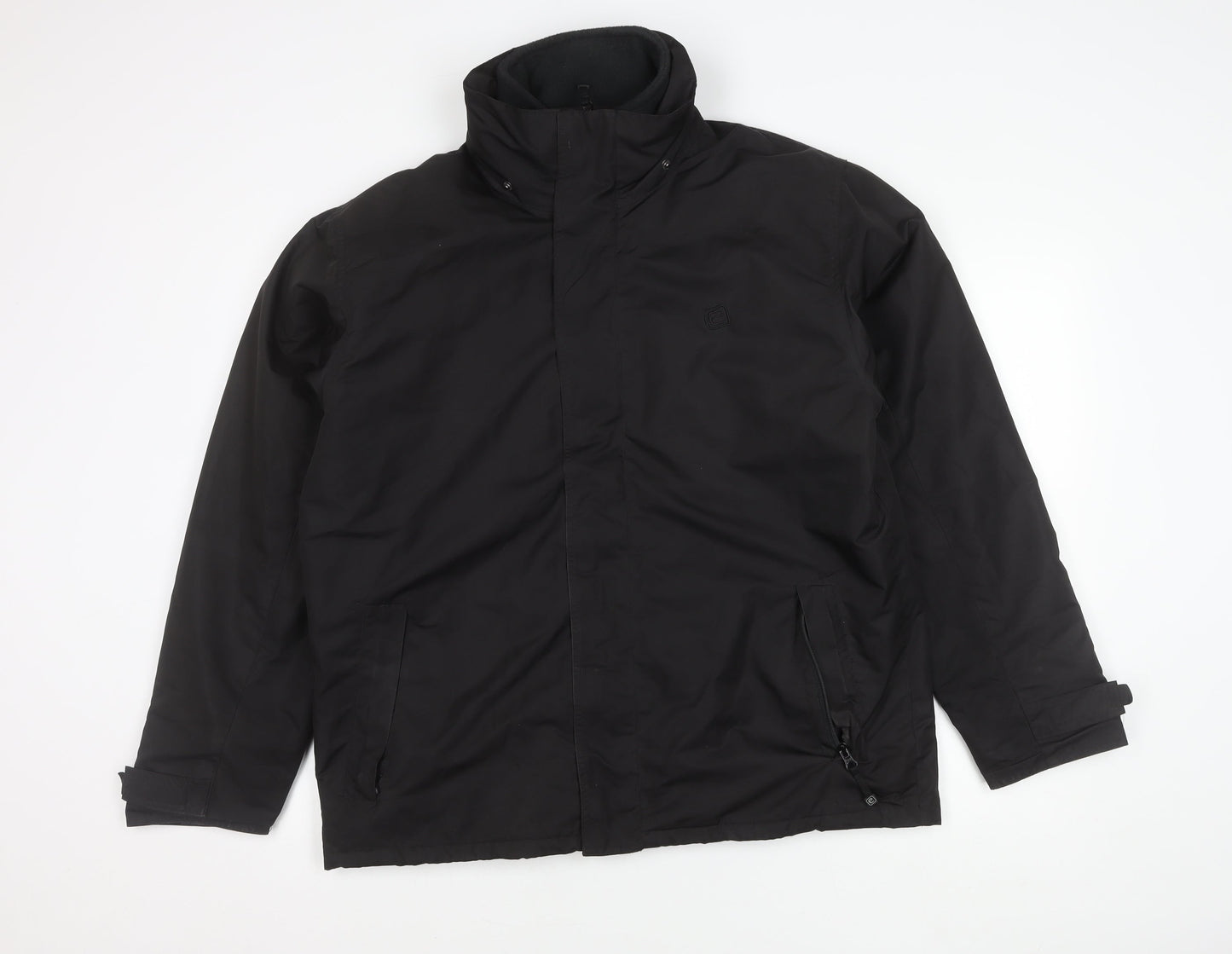 Mens UK Size M Mountain Essentials Black Parka Coat
