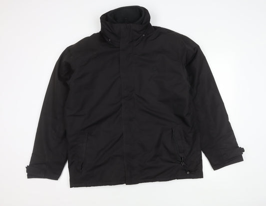 Mens UK Size M Mountain Essentials Black Parka Coat