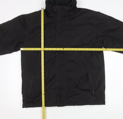 Mens UK Size M Mountain Essentials Black Parka Coat