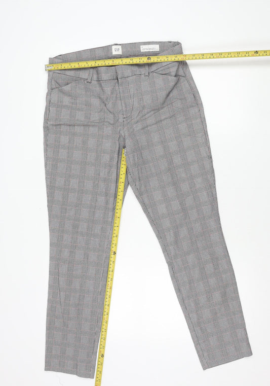 Womens UK Size 12 Gap Slim Fit Ankle Grey Trousers