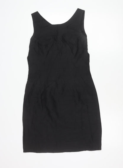 Marc Aurel Womens Black Size 10 Sleeveless Sheath Knee Dress