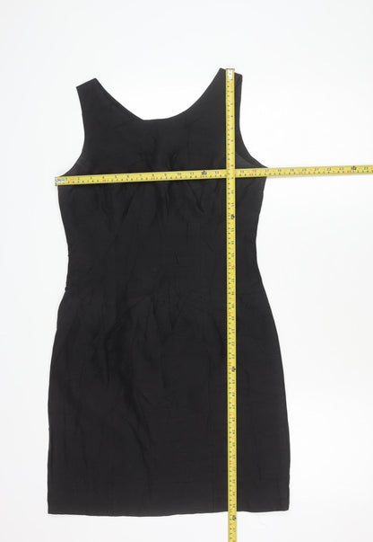 Marc Aurel Womens Black Size 10 Sleeveless Sheath Knee Dress