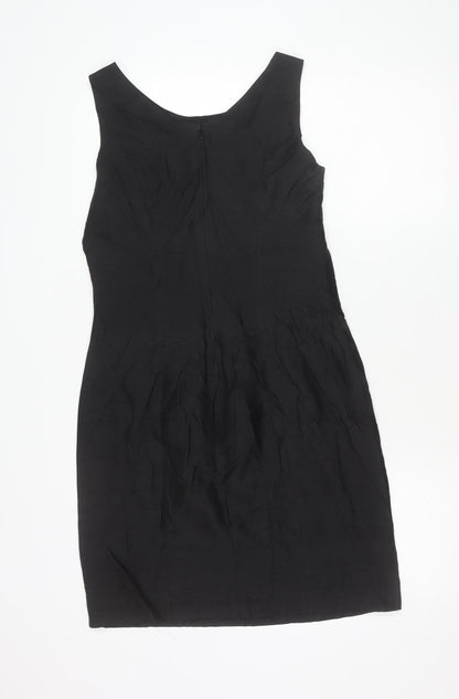 Marc Aurel Womens Black Size 10 Sleeveless Sheath Knee Dress