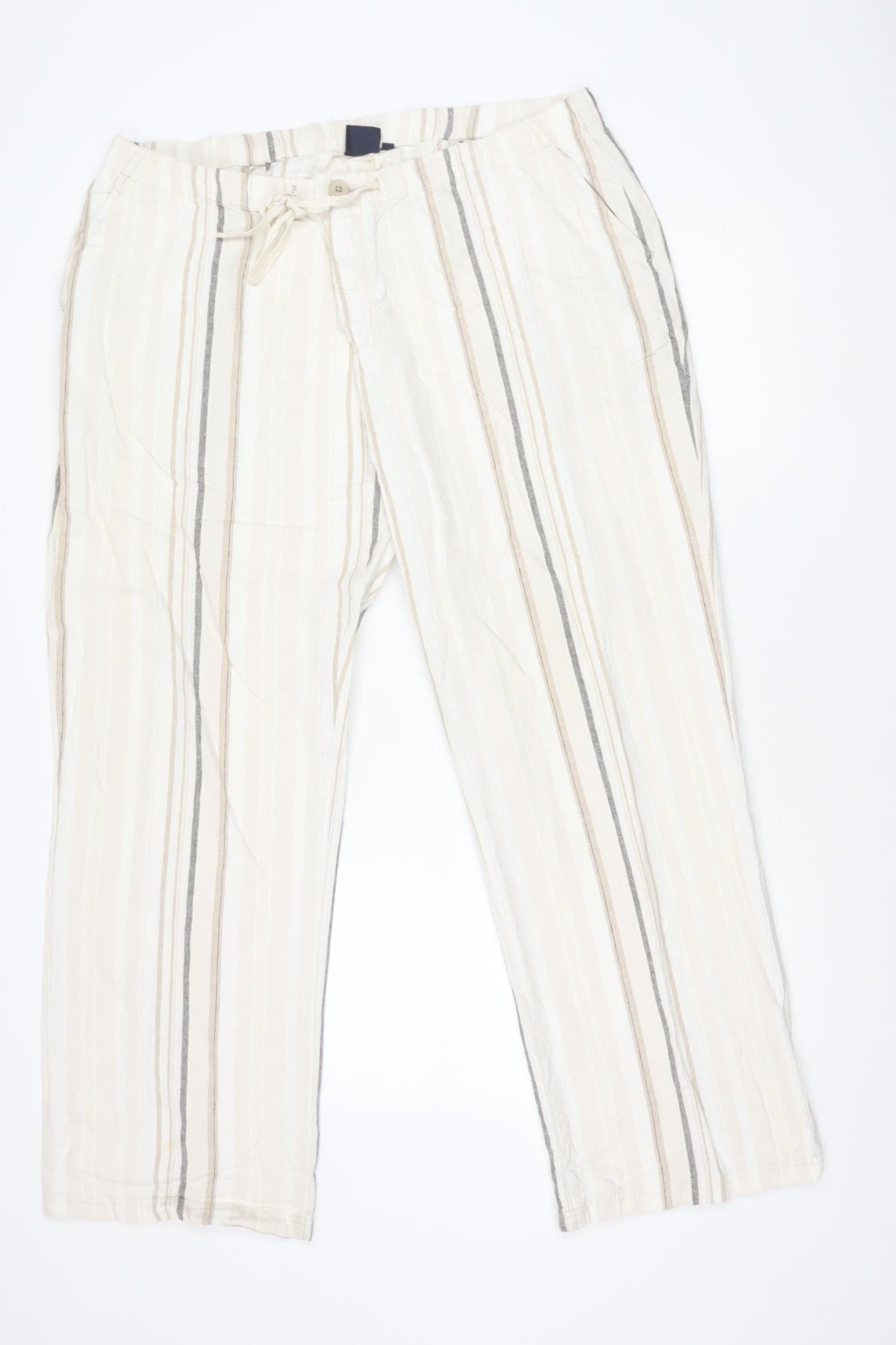 Womens UK Size XL Cotton Traders Regular Fit CasualTravel Beige Trousers