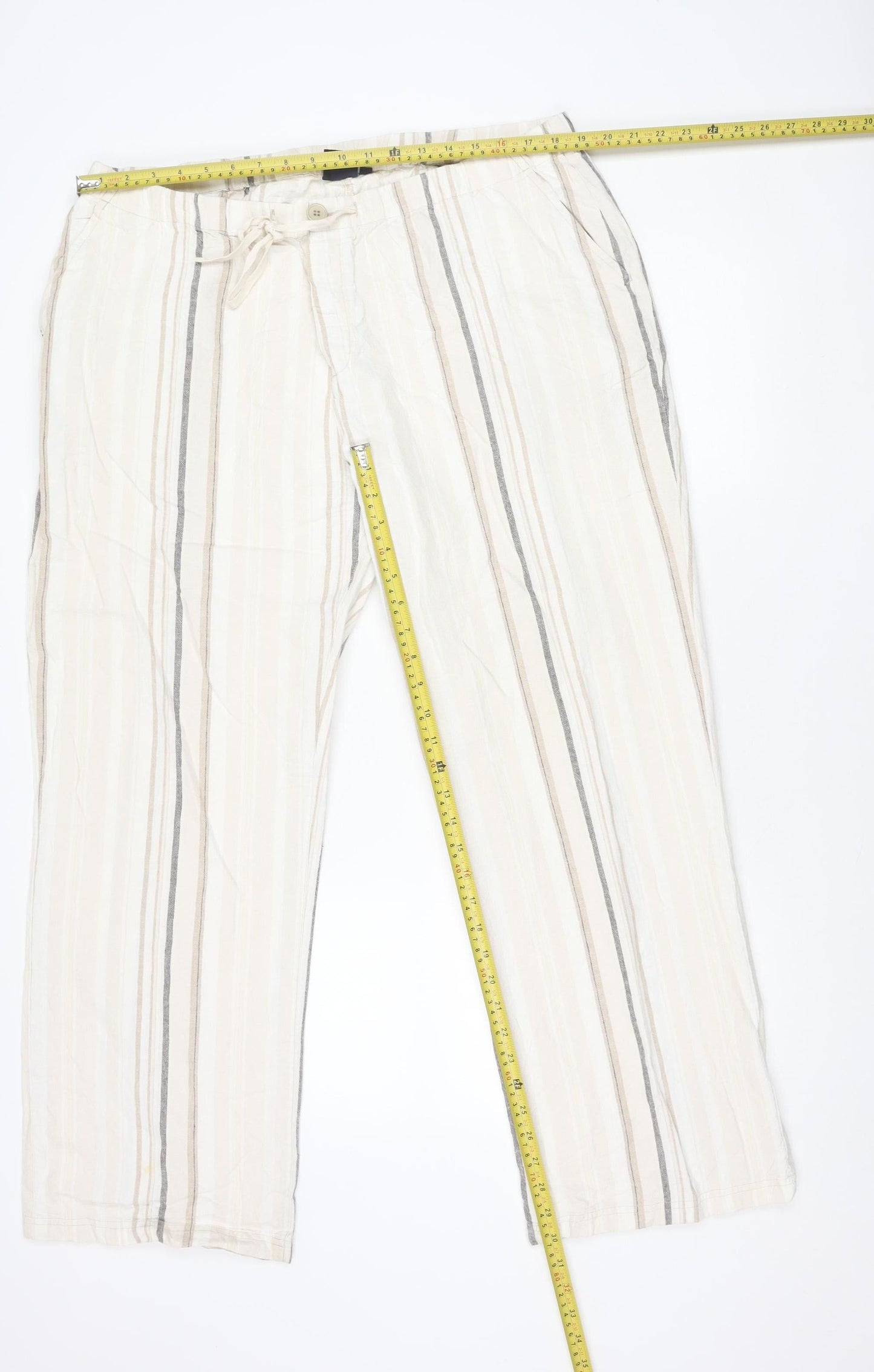 Womens UK Size XL Cotton Traders Regular Fit CasualTravel Beige Trousers