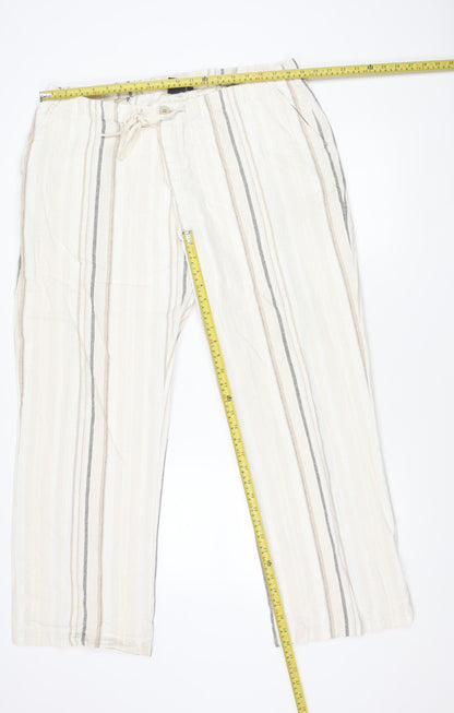 Womens UK Size XL Cotton Traders Regular Fit CasualTravel Beige Trousers