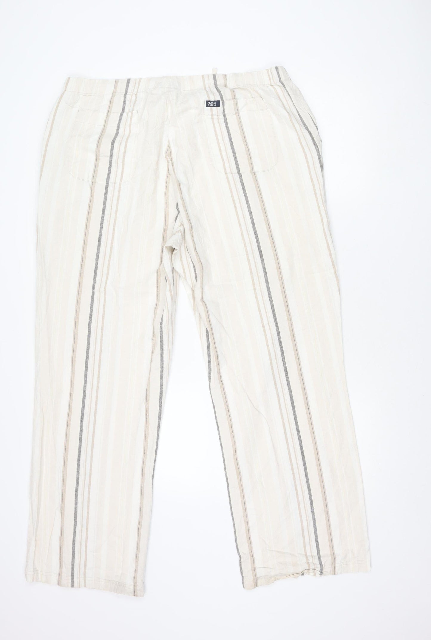 Womens UK Size XL Cotton Traders Regular Fit CasualTravel Beige Trousers