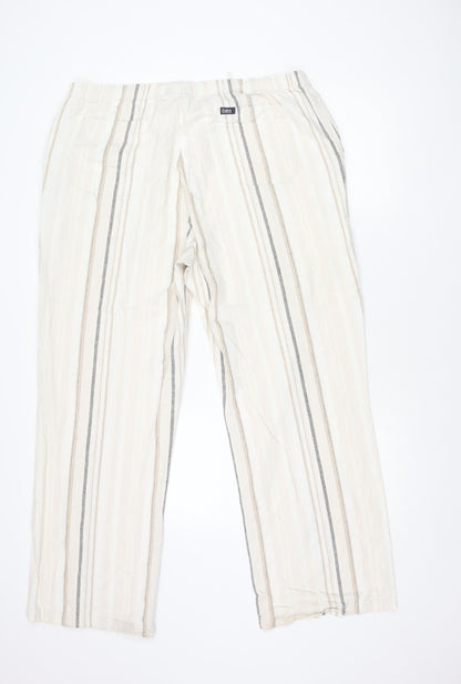 Womens UK Size XL Cotton Traders Regular Fit CasualTravel Beige Trousers