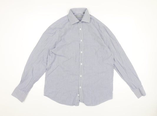 Mens UK Collar Size 15 Jack Reid Smart Blue  Dress Shirt
