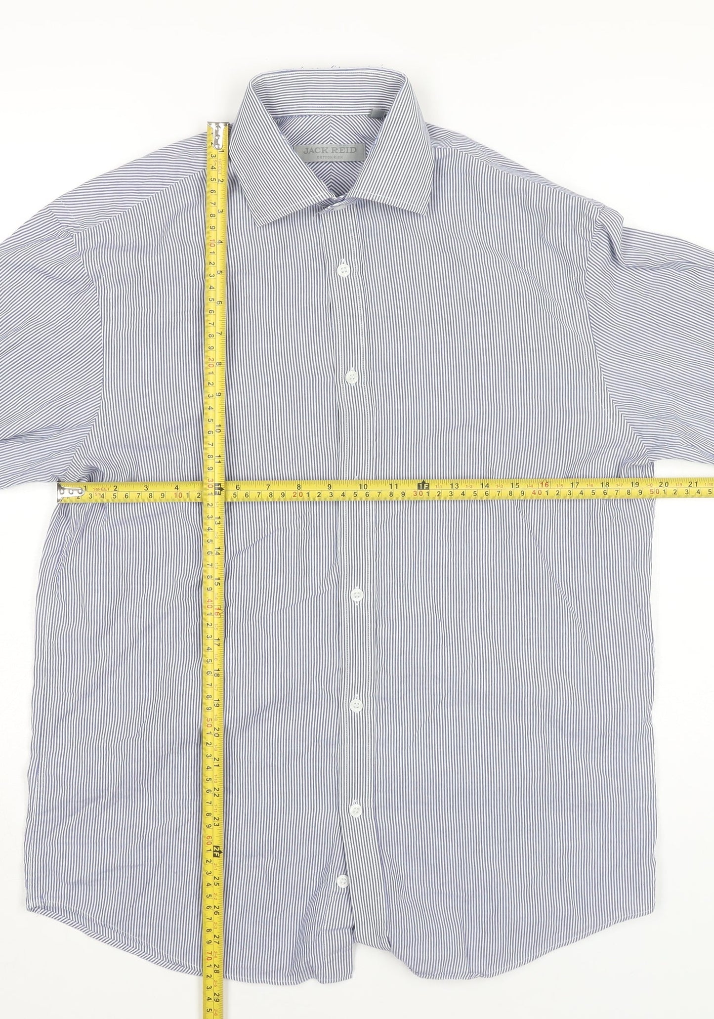 Mens UK Collar Size 15 Jack Reid Smart Blue  Dress Shirt