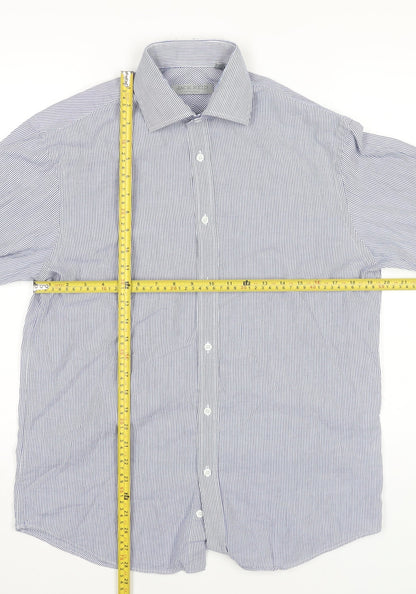 Mens UK Collar Size 15 Jack Reid Smart Blue  Dress Shirt