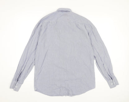 Mens UK Collar Size 15 Jack Reid Smart Blue  Dress Shirt