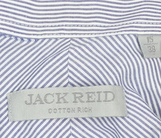 Mens UK Collar Size 15 Jack Reid Smart Blue  Dress Shirt