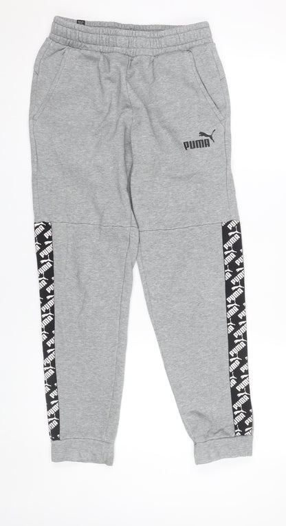 Puma Men’s Grey Sweatpants S Sports Jogger Trousers