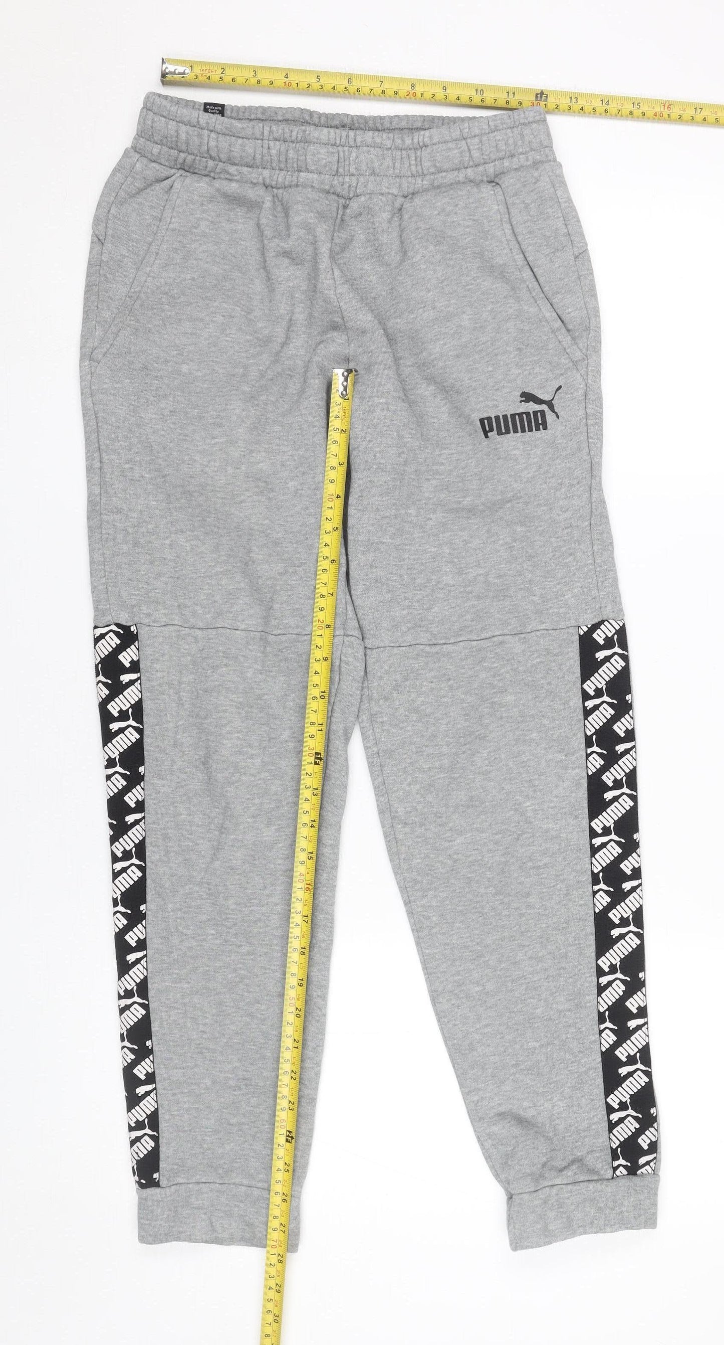 Puma Men’s Grey Sweatpants S Sports Jogger Trousers