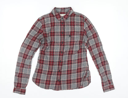 Womens UK Size 6 Jack Wills Red Classic Button-Up