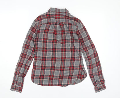 Womens UK Size 6 Jack Wills Red Classic Button-Up