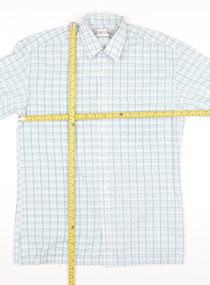 Mens UK Collar Size 15 Pierre Leon Smart Multicoloured  Dress Shirt