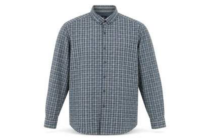 Steel & Jelly Men's Blue XL Button-Down Check Flannel Shirt