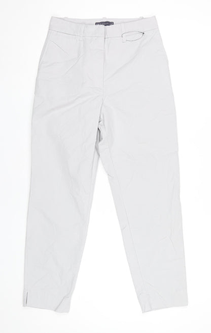 Womens UK Size 6 Marks and Spencer Regular Fit Chino Grey Trousers