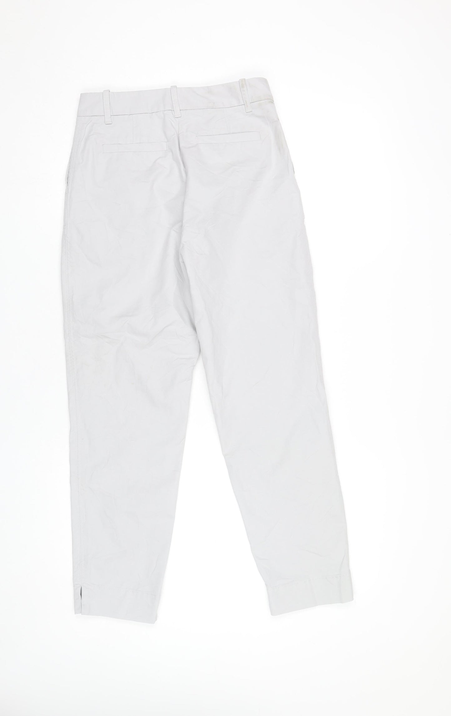 Womens UK Size 6 Marks and Spencer Regular Fit Chino Grey Trousers