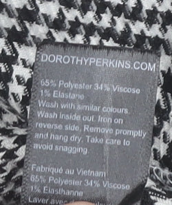 Womens UK Size 14 Dorothy Perkins Slim Fit BusinessCasualWorkwear Black Trousers