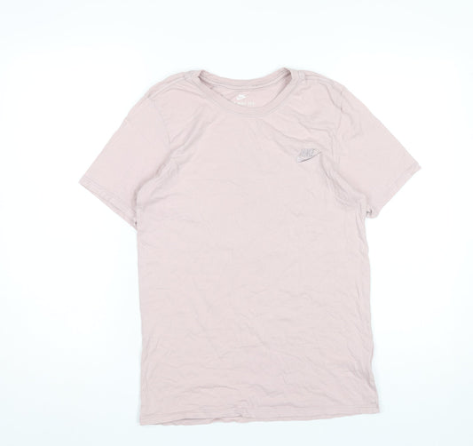 Womens UK Size S Nike Pink Basic T-Shirt