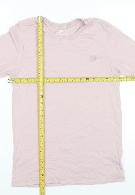 Womens UK Size S Nike Pink Basic T-Shirt