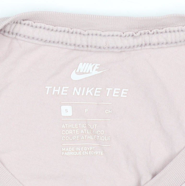 Womens UK Size S Nike Pink Basic T-Shirt