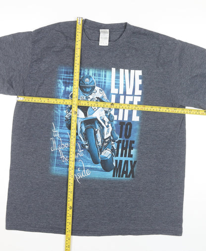 Mens UK Size XL Gildan Grey  T-Shirt