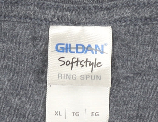 Mens UK Size XL Gildan Grey  T-Shirt