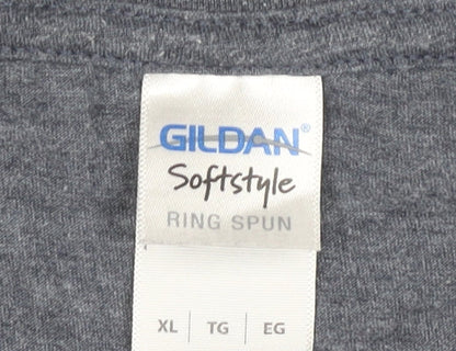 Mens UK Size XL Gildan Grey  T-Shirt