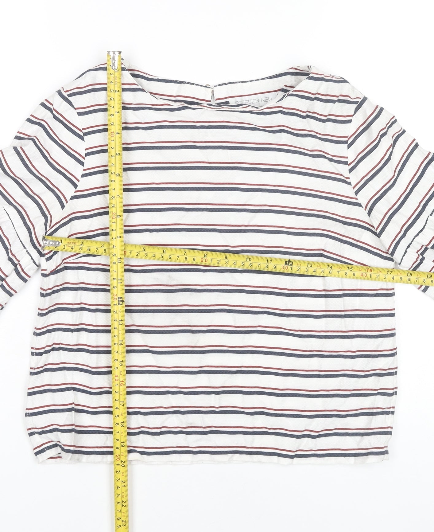Womens UK Size 10 Forever New Multicoloured Tunic Blouse