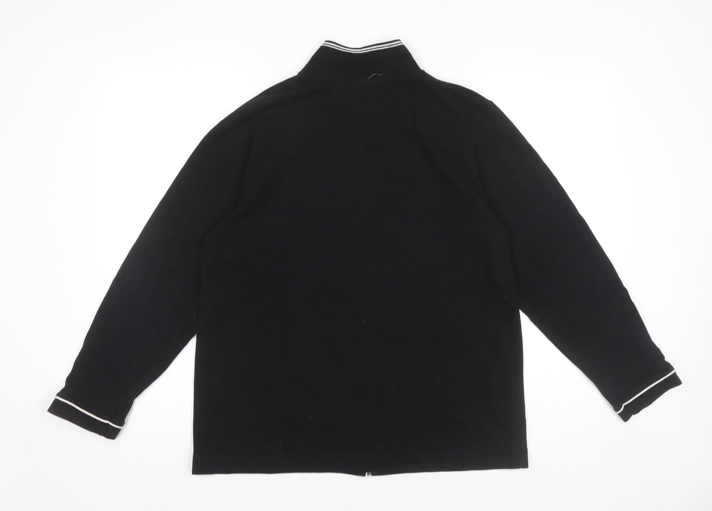 Villager Sport Men’s Black Full Zip Sweatshirt M Cotton Blend