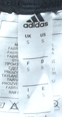 Adidas Mens Black S Sports Sweat Shorts Lightweight Quick Dry