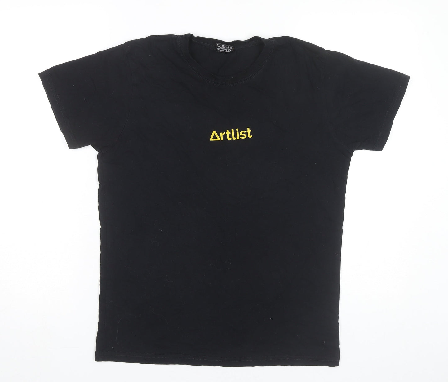 Sojo Sense Men’s Black Artlist Logo T-Shirt Medium Crew Neck