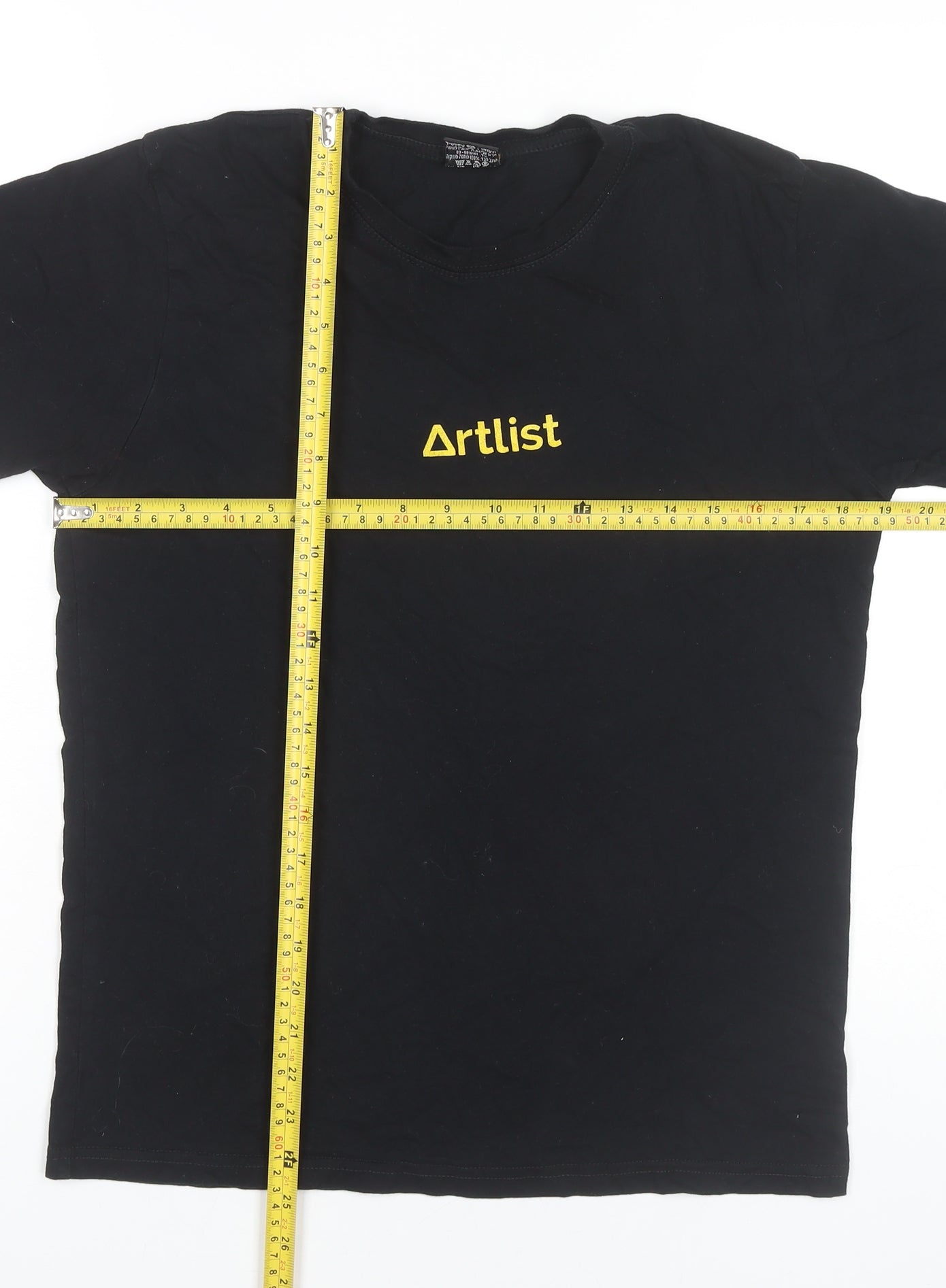 Sojo Sense Men’s Black Artlist Logo T-Shirt Medium Crew Neck