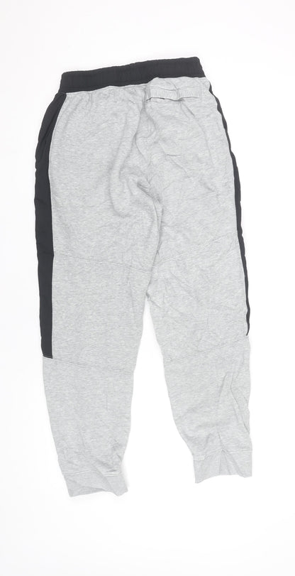 Nike Boys Grey Jogger Trousers XL 158-170cm Elastic Waist Pockets Sports