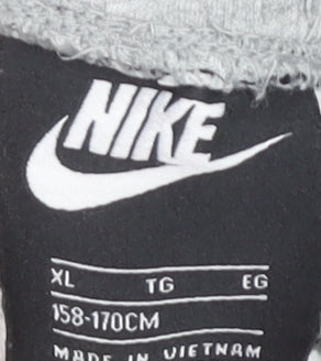 Nike Boys Grey Jogger Trousers XL 158-170cm Elastic Waist Pockets Sports