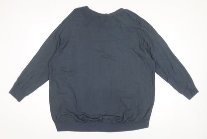 A Postcard From Brighton Women’s Blue Heart Jersey Top Size S