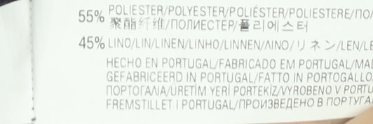 Zara Man Mens Blue Slim Fit Linen Blend Polo Shirt Size L