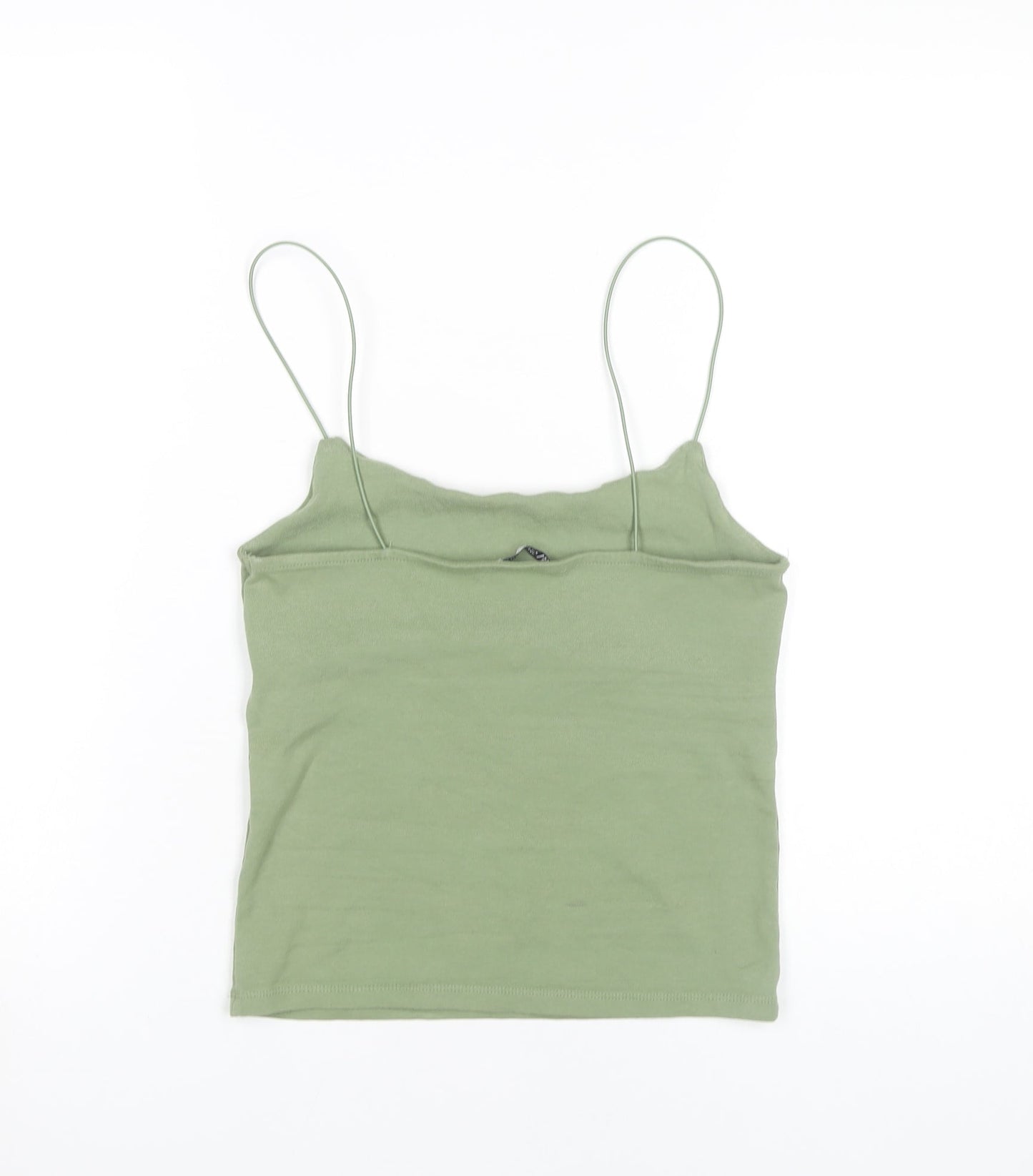 Womens UK Size 14 Zara Green Camisole Tank