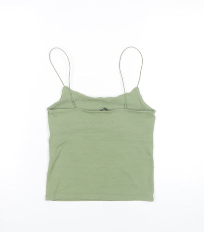 Womens UK Size 14 Zara Green Camisole Tank