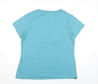 Decathlon Womens Blue XL Activewear T-Shirt Short Sleeve