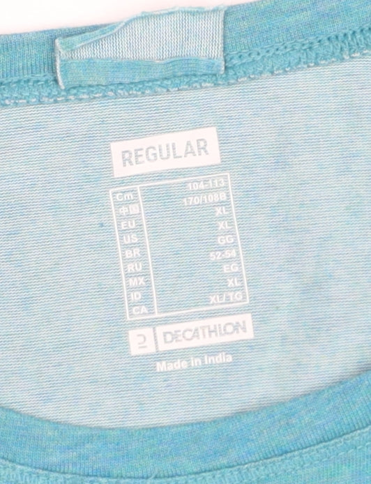 Decathlon Womens Blue XL Activewear T-Shirt Short Sleeve