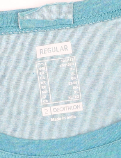 Decathlon Womens Blue XL Activewear T-Shirt Short Sleeve