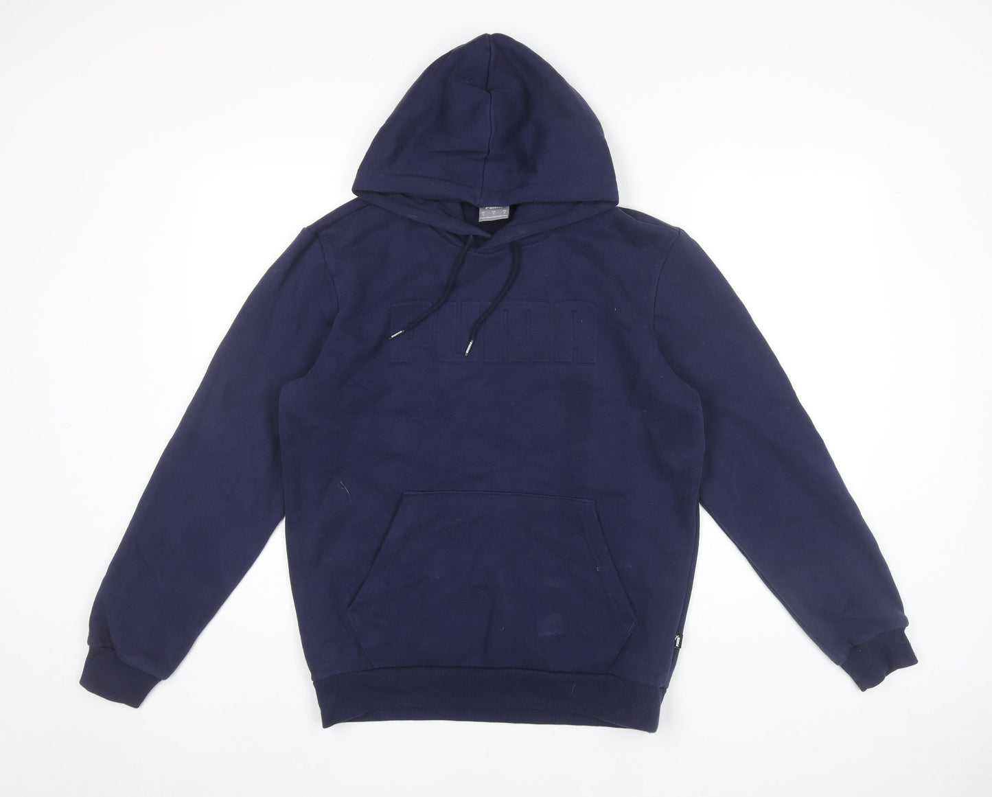 Mens UK Size S PUMA Blue Pullover Hoodie